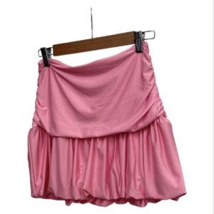 Falda rosa globo