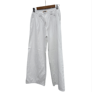 Pantalon blanco bota ancha