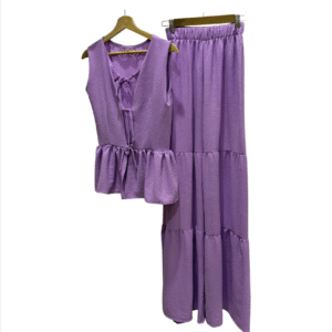 Set falda morada