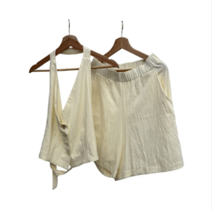 Set backless amarillo claro