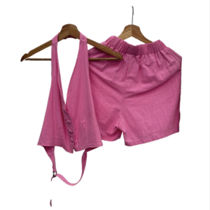 Set backless rosado