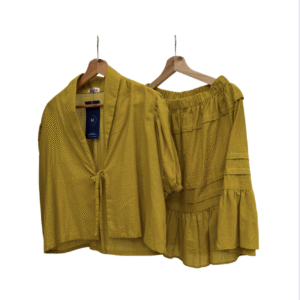 Set verdoso blusa amarrada