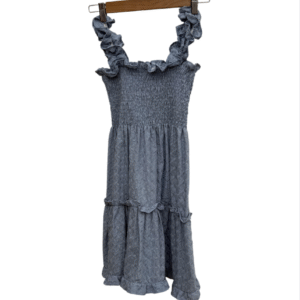 Vestido ceñido azul tiras