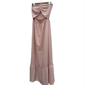 Strapless rosa largo