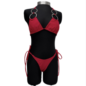 Bikini rojo aros