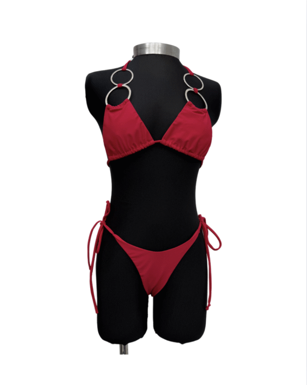Bikini rojo aros