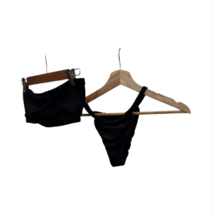 Bikini negro strapless